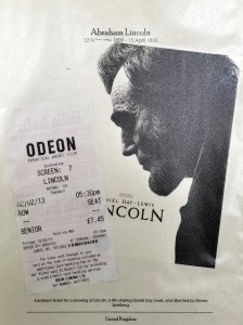 Lincoln Film and Theatre ticket 