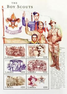 The Boy Scouts Liberia Stamps 2